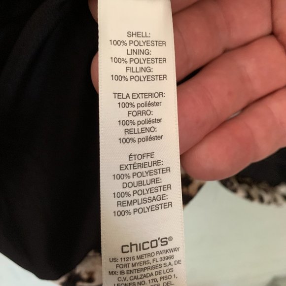 Chico's Leopard Skin Commuter Town and Country Jacket sz 2 NWT - Picture 8 of 11